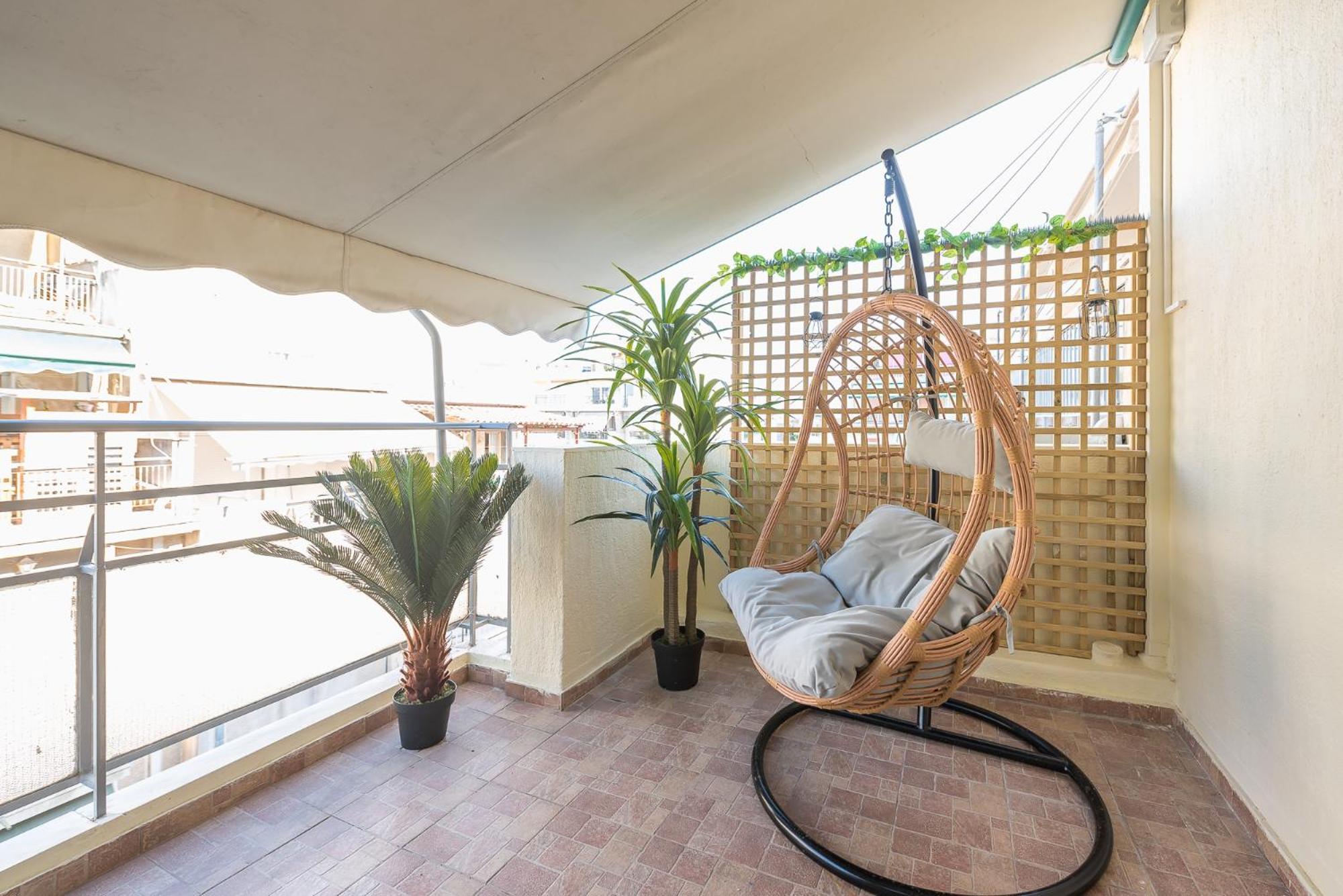 Sunny Studio With Starlight Balcony Atény Exteriér fotografie