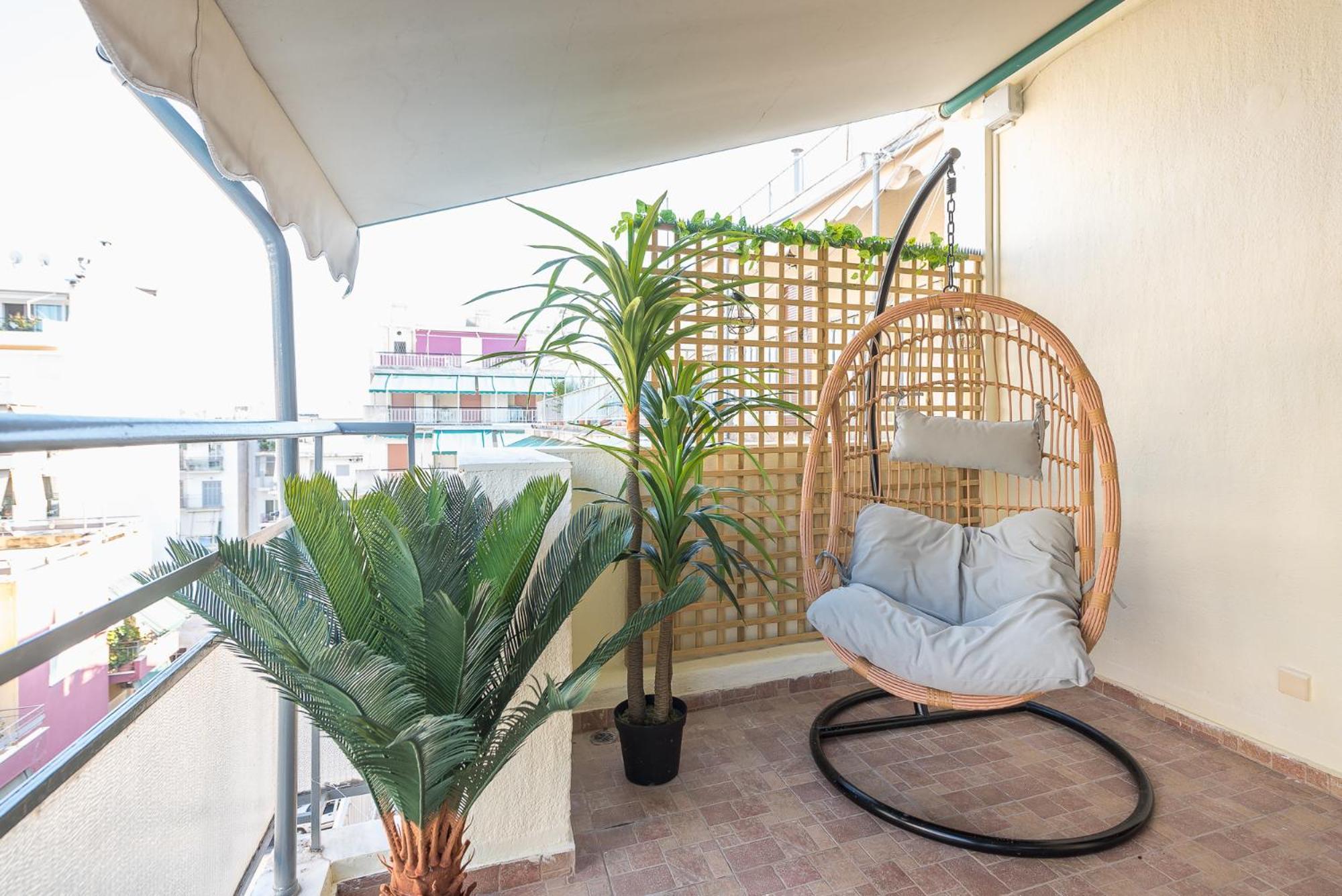 Sunny Studio With Starlight Balcony Atény Exteriér fotografie