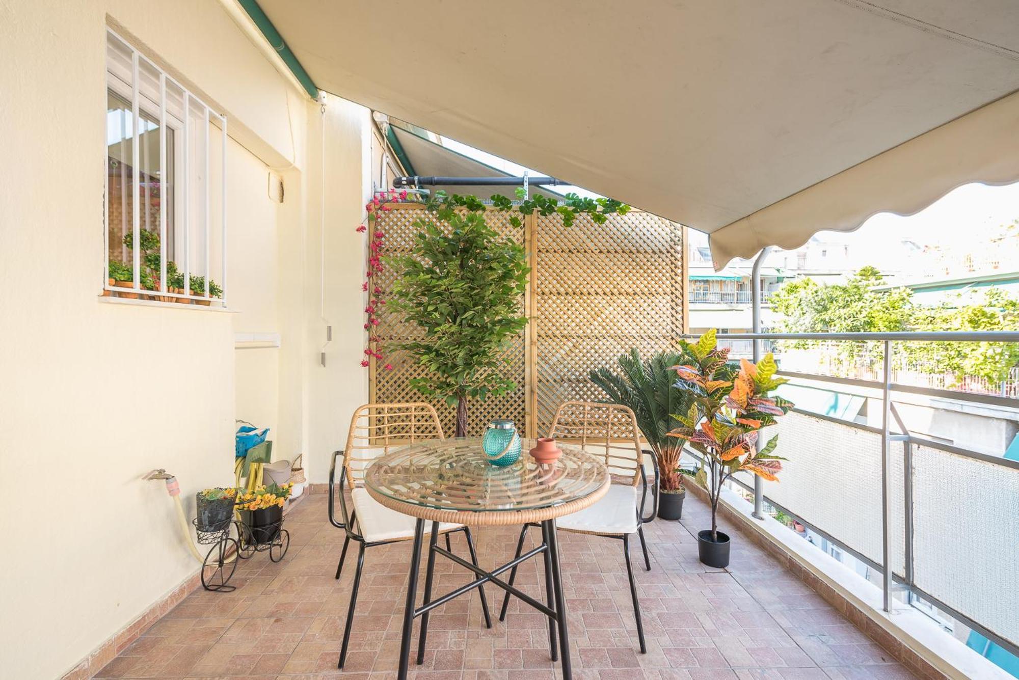 Sunny Studio With Starlight Balcony Atény Exteriér fotografie